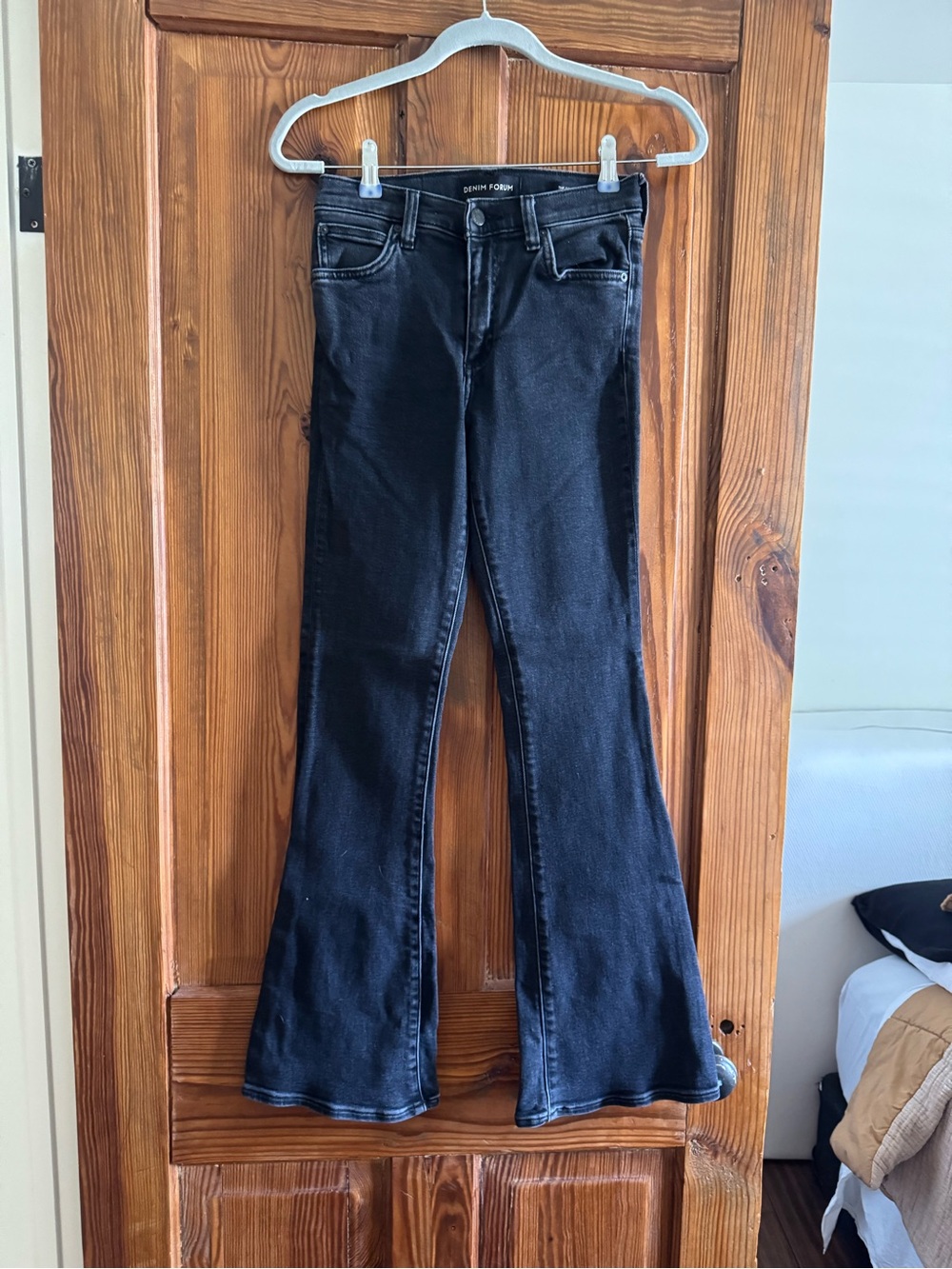 Aritzia Black High-Rise Flare Jeans